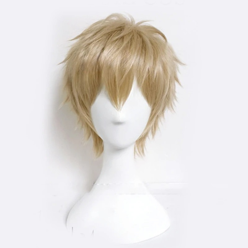 Anime Cosplay One Punch Man - ワンパンマンアニメジェノショートヘアウィッグコスプレ衣装耐熱合成繊維メンズウィッグ