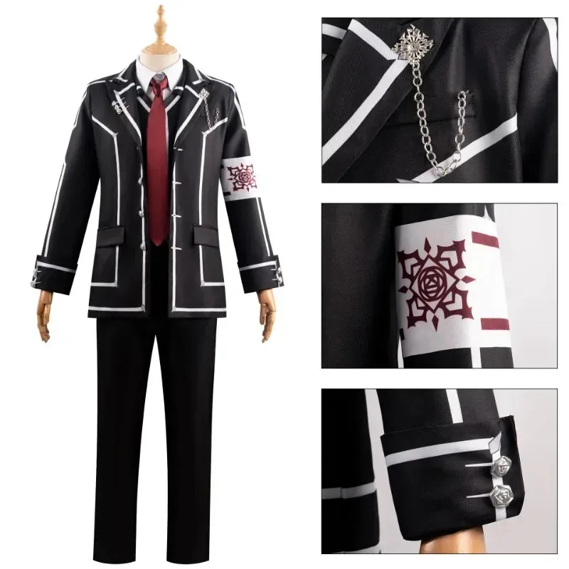 Cosplay Anime Yuki - アニメヴァンパイア騎士コスプレ衣装黒須ユキ桐生ゼロ衣装男性女性学校制服パーティーカーニバルドレスアップフルFD1;6