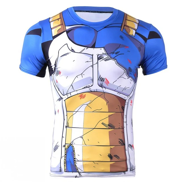 Dragon Ball Saiyan Armor - 2026年夏 ベジータ バトルダメージアーマー サイヤ人アーマー | ボディビルディング半袖Tシャツ