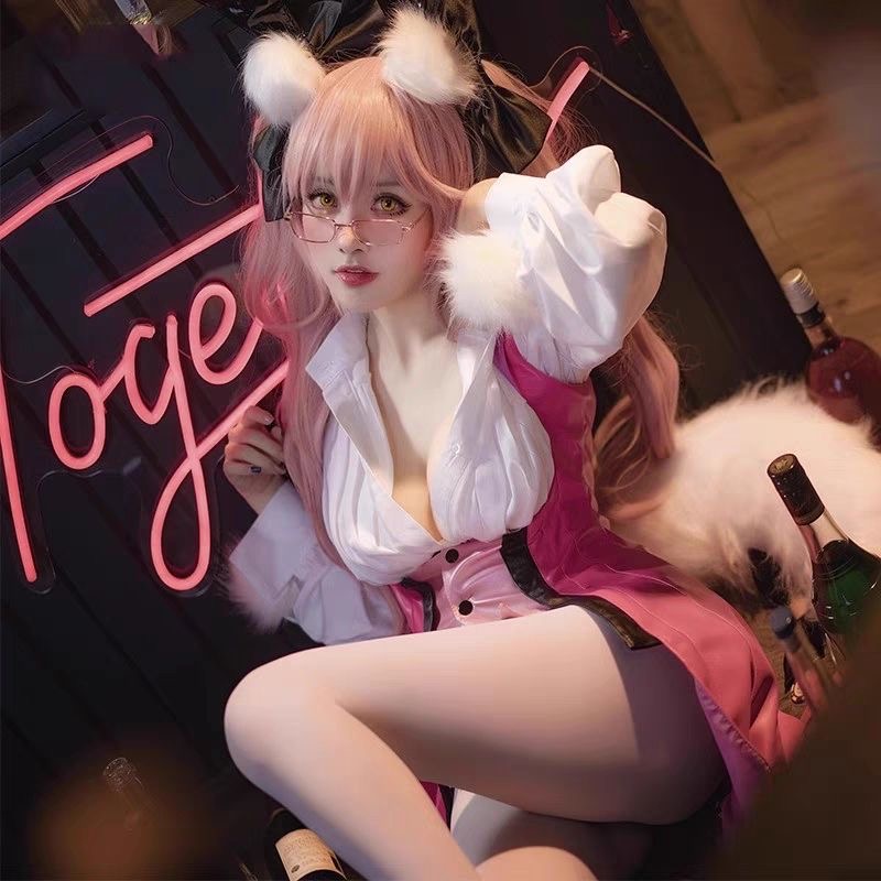 Cosplay Anime Bunny Girl - アニメフェイト/グランドオーダー光のコヤンスカヤ・タマモ・ノ・マエコスプレ衣装バニーガール衣装ハロウィンカーニバルパーティースーツ