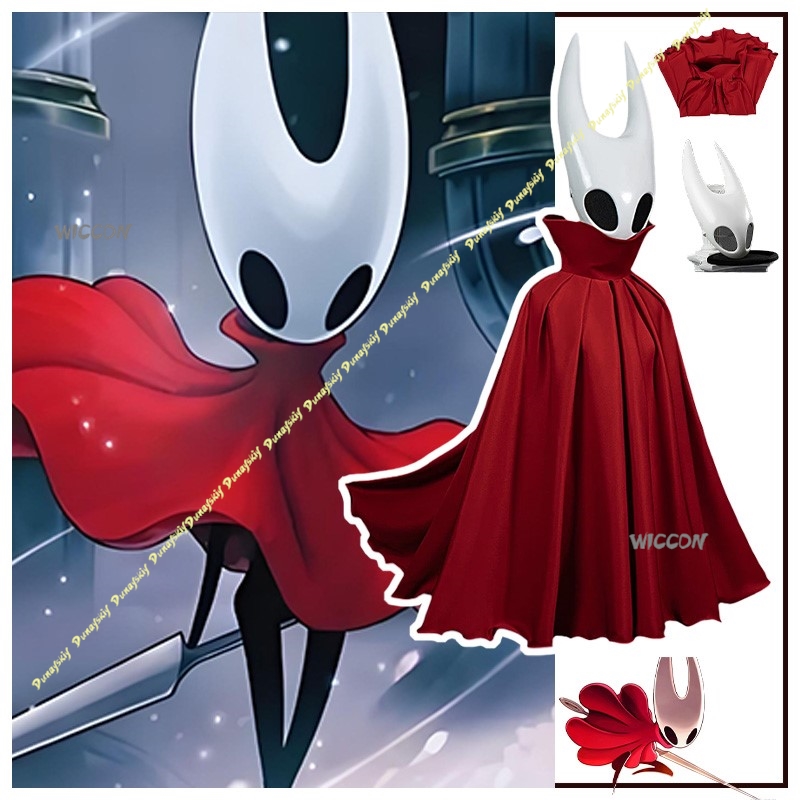 Anime Cosplay Boy - コスプレ衣装 ゲームスーツ ホロウナイト ホーネットレディ コス服 赤いマント