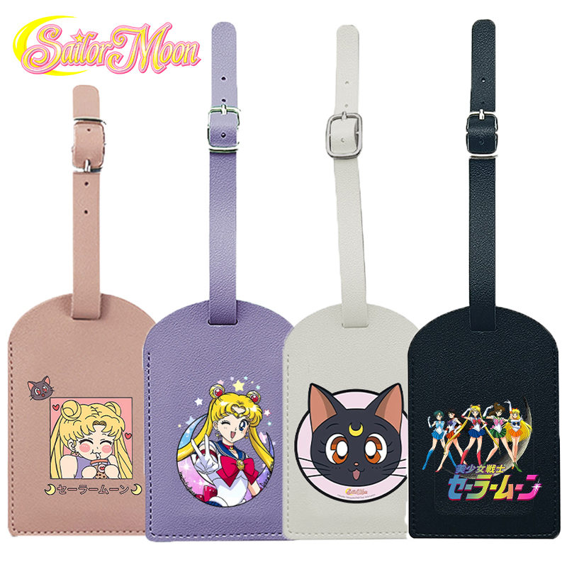 Anime Cosplay Girl Name - セーラームーン荷物タグ 女性用 アニメ漫画スーツケース識別ラベル 旅行荷物搭乗バッグタグ 名前IDアドレスホルダー