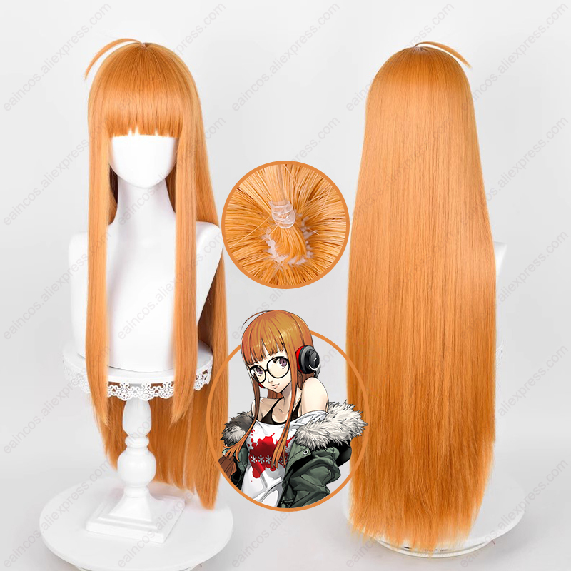 Anime Cosplay Easy - 布団バスカラコスプレ、オレンジ、イエロー、耐熱性、人工毛、ハロウィーンカーニバルウィッグ、ロング、85cm