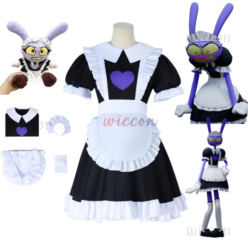 Anime Cosplay Boy - アメージングデジタルサーカスジャックスメイドコスプレ漫画ドレスハロウィン用男の子女の子用