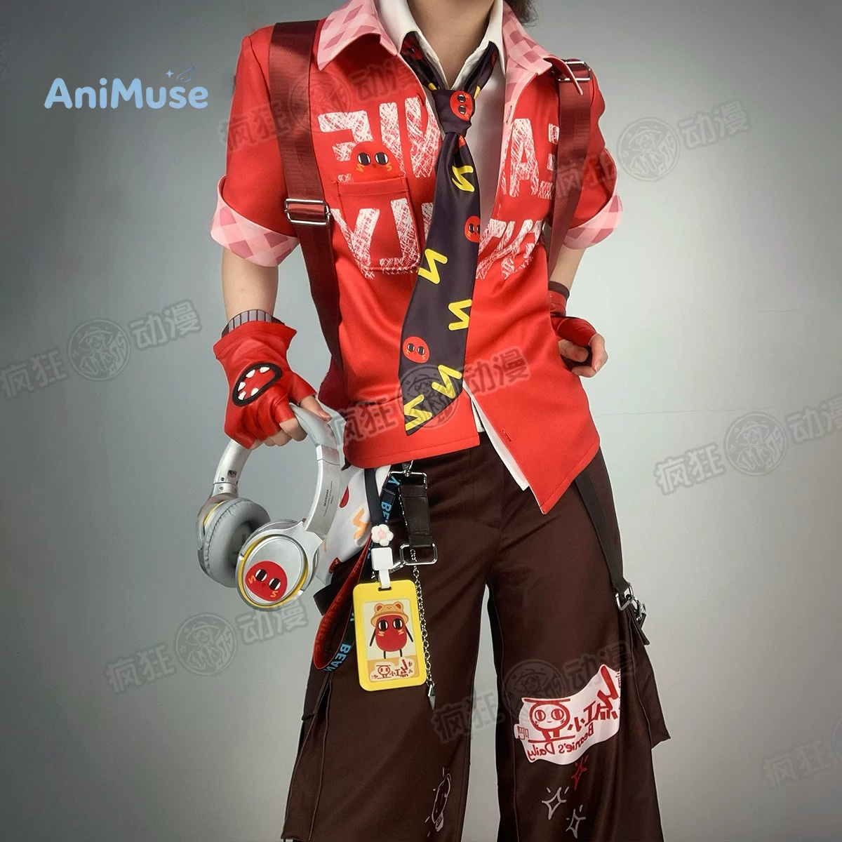 Anime Cosplay Red - ゲーム「Identity V」火災捜査官フロリアン・ブランド ‌ 紅豆コスプレ衣装フルセットアニメ衣装ハロウィンコミコンAniMuse