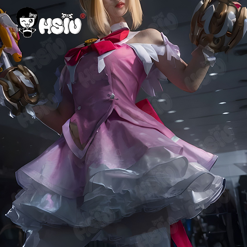 Anime Cosplay Mujer - ジュノ コスプレ衣装 ウィッグ HSIU ブロンド ピーチピンク