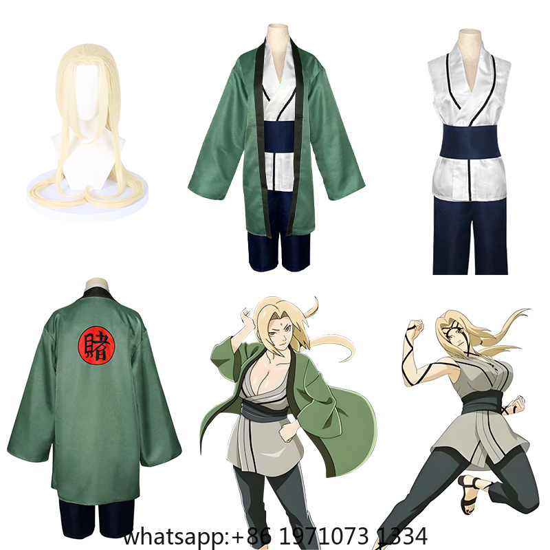 Cosplay Anime Tsunade - 綱手コスプレ衣装アニメ漫画女の子女性着物クリスマスウィッグハロウィンカーニバルスーツ