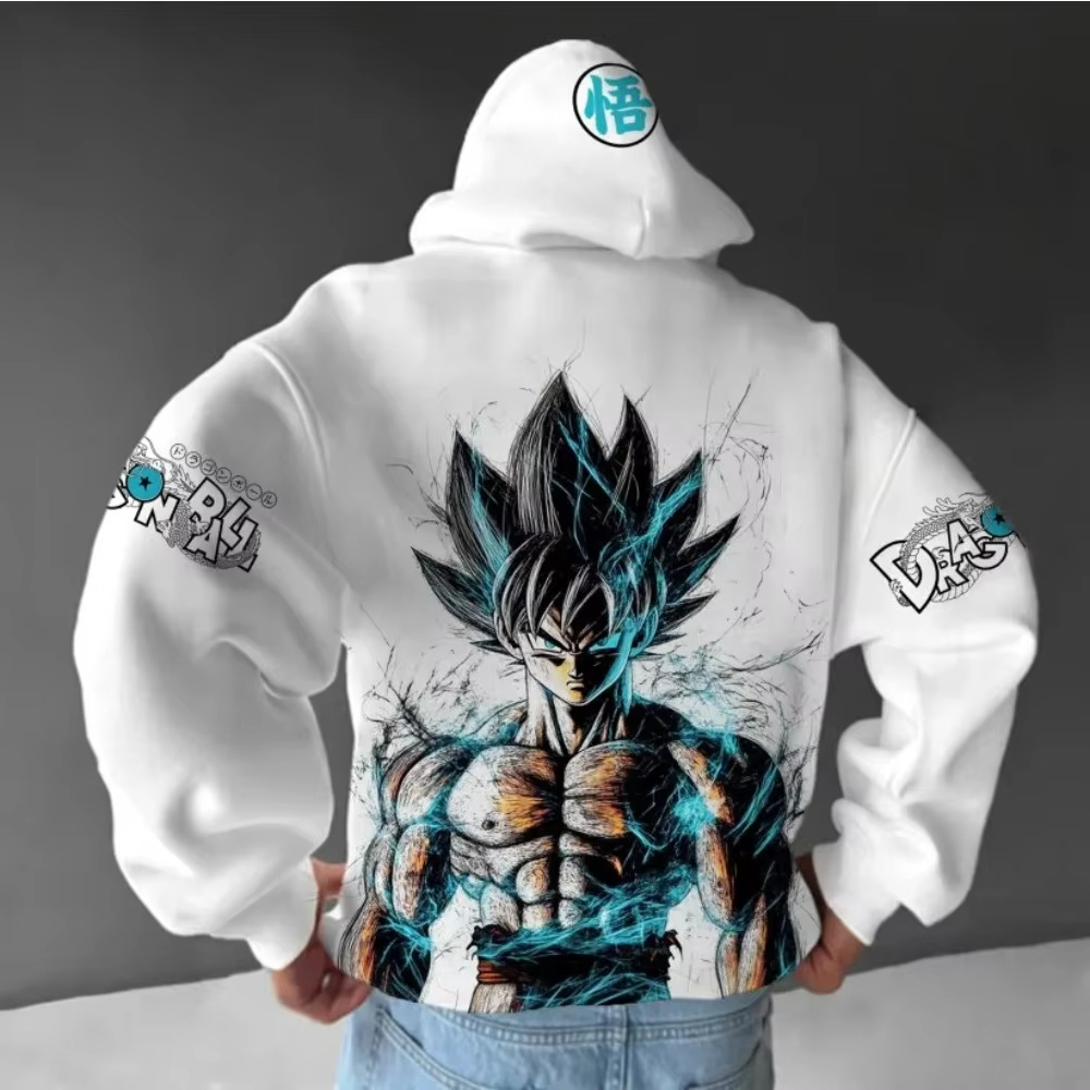 Dragon Ball Saiyan Armor - ドラゴンボール メンズ パーカー 2025 秋冬 アニメ