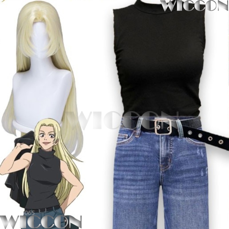 Cosplay Anime Yuki - 呪術廻戦 Season3 カリングゲーム 月茂雪 コスプレウィッグ シューズ