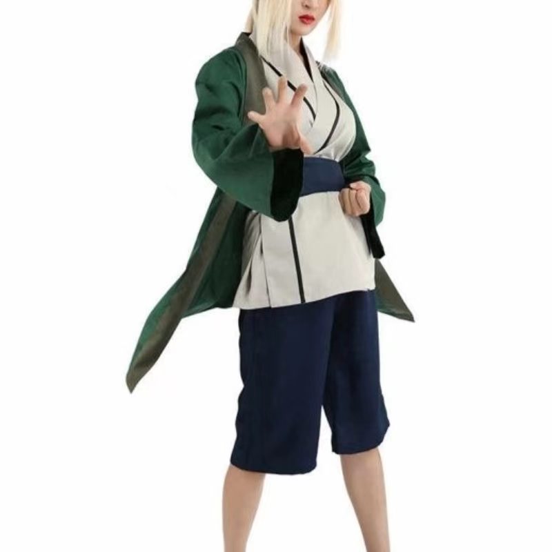 綱手コスプレ衣装フルセット五代目火影緑着物衣装女性用コミコン - Cosplay Anime Tsunade のレビューと価格
