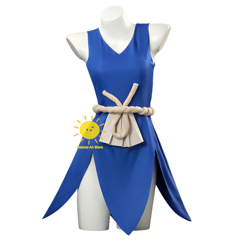 アニメドクターストーンコスプレコハクコスプレ衣装ドレス腰飾り - Anime Cosplay Mujer のレビューと価格