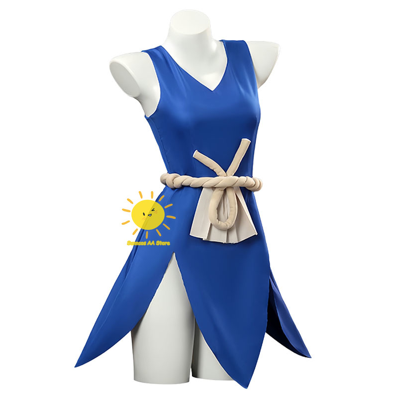 アニメドクターストーンコスプレコハクコスプレ衣装ドレス腰飾り - Anime Cosplay Mujer のレビューと価格