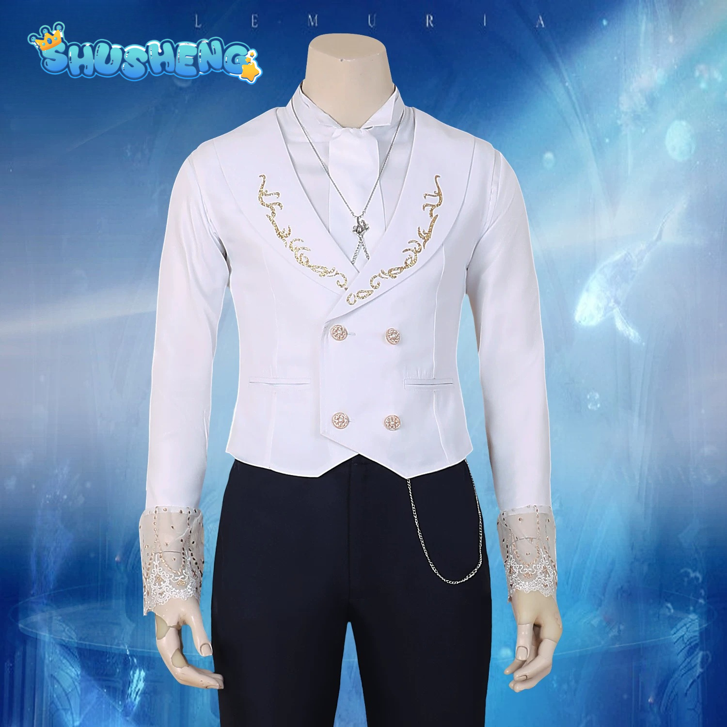 ラブアンドディープスペース ラファエル コスプレ衣装 潮の神 - Anime Cosplay Male のレビューと価格