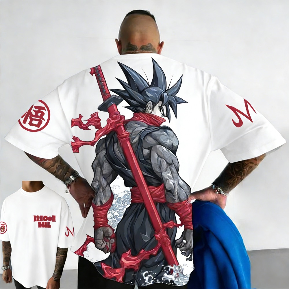 プラスサイズドラゴンボール夏アニメプリント男性と女性の Tシ - Dragon Ball Saiyan Armor のレビューと価格