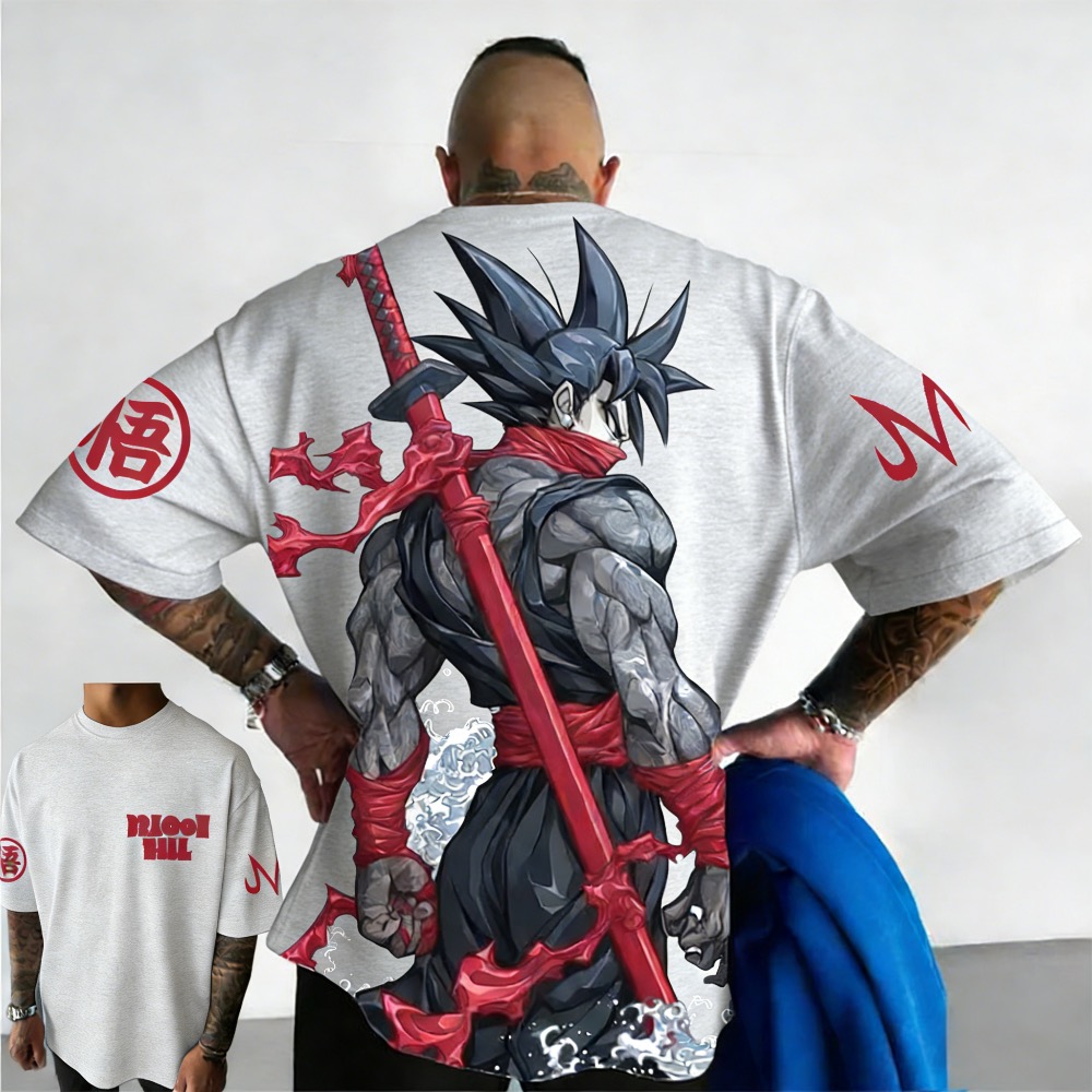 プラスサイズドラゴンボール夏アニメプリント男性と女性の Tシ - Dragon Ball Saiyan Armor のレビューと価格