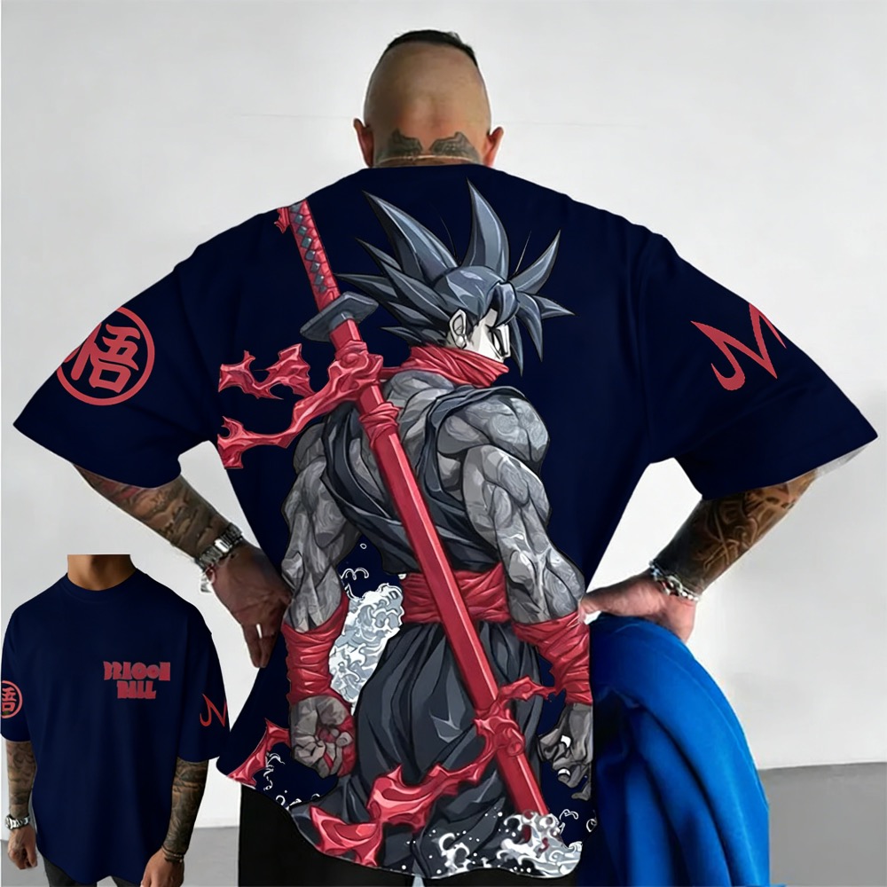 プラスサイズドラゴンボール夏アニメプリント男性と女性の Tシ - Dragon Ball Saiyan Armor のレビューと価格