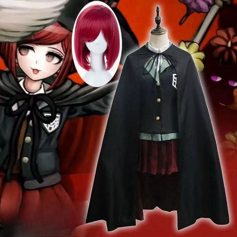 アニメダンガンロンパマジシャン夢野卑弥呼女子学生服ハロウィン - Anime Cosplay Japanese Girl のレビューと価格