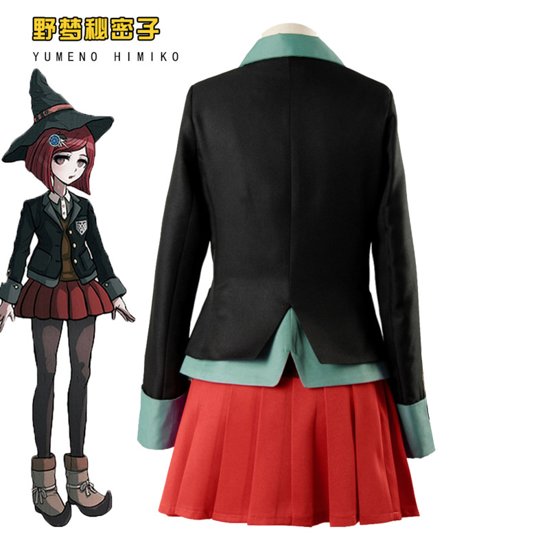 アニメダンガンロンパマジシャン夢野卑弥呼女子学生服ハロウィン - Anime Cosplay Japanese Girl のレビューと価格