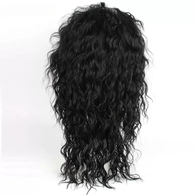 アニメマイケル・ジャクソンコスプレマイケルコスプレ黒ウィッグ - Anime Cosplay Long Black Hair のレビューと価格