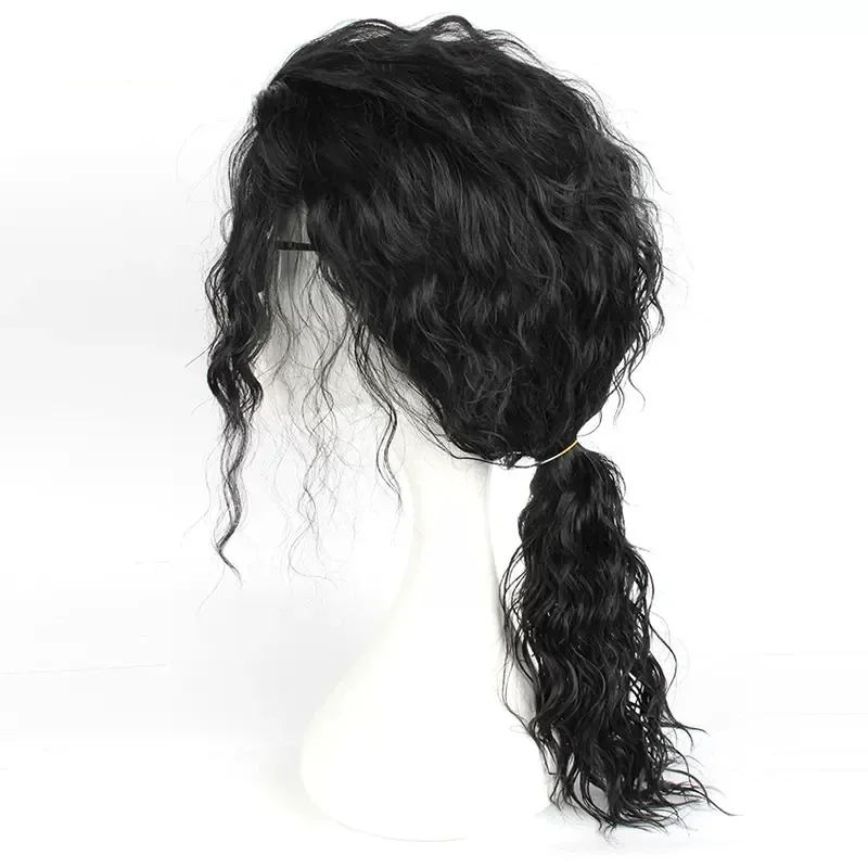 アニメマイケル・ジャクソンコスプレマイケルコスプレ黒ウィッグ - Anime Cosplay Long Black Hair のレビューと価格