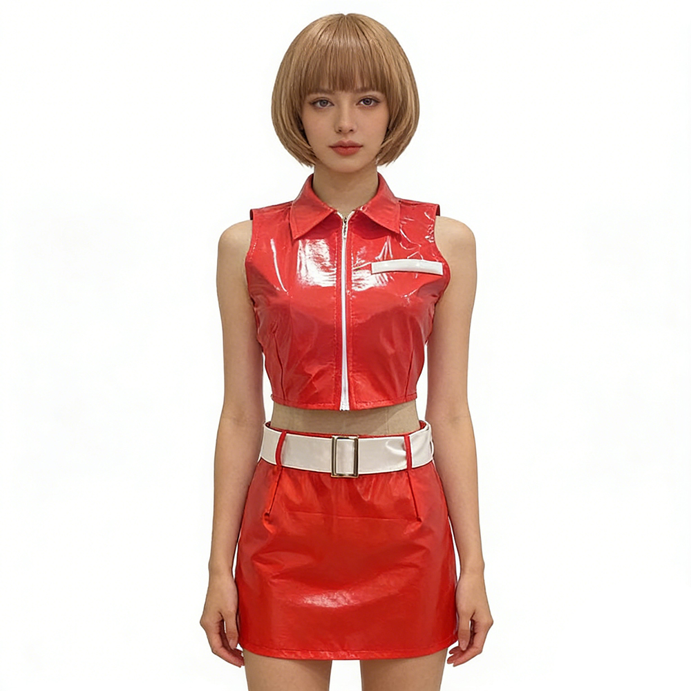 アニメ VOCALOID3 メイココスプレ衣装 PU レッド - Anime Cosplay Japanese Girl のレビューと価格