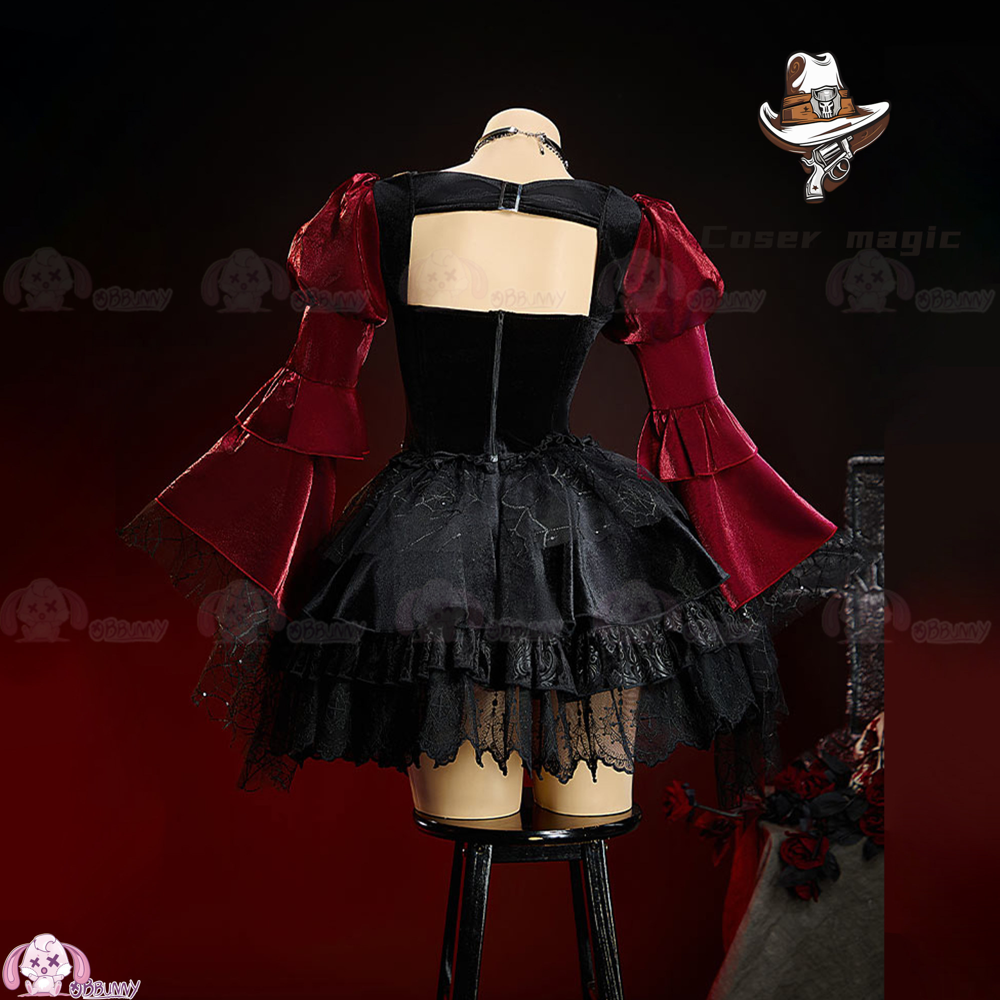 オリジナル幻想的なおとぎ話ゴシックダークロリータドレス、女の - Anime Cosplay For Girls のレビューと価格
