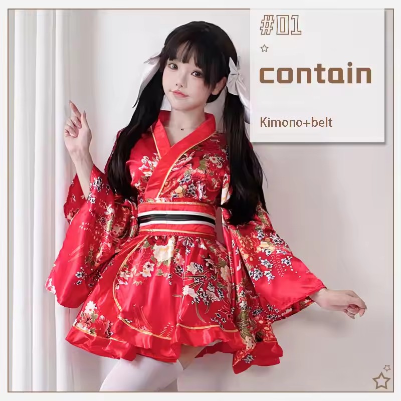 日本語修正着物ドレス女性のためのバスローブ夏コスプレ衣装アニ - Anime Cosplay Japanese Girl のレビューと価格