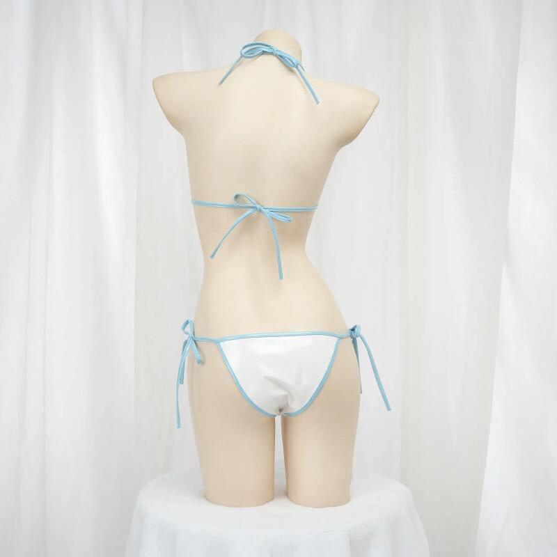 日本の可愛い女の子アニメコスプレ衣装レザービキニ背中開き包帯 - Anime Cosplay Japanese Girl のレビューと価格