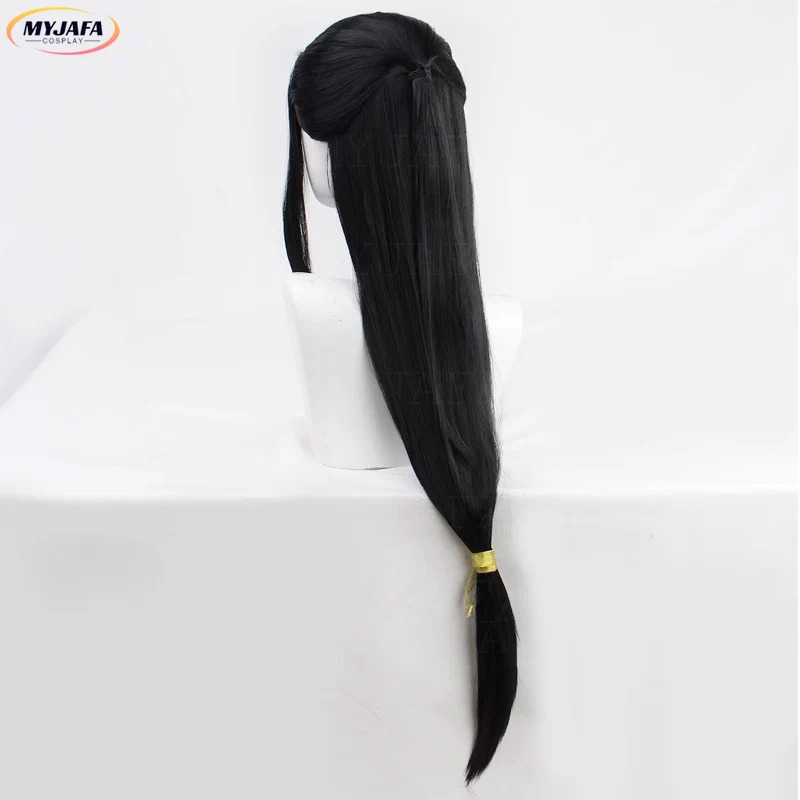 CyJin Guangyao コスプレウィッグ Jin Gu - Anime Cosplay Long Black Hair のレビューと価格