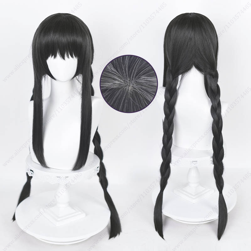 Akemi homuraロングストレートコスプレウィッグ、ロ - Anime Cosplay Long Black Hair のレビューと価格
