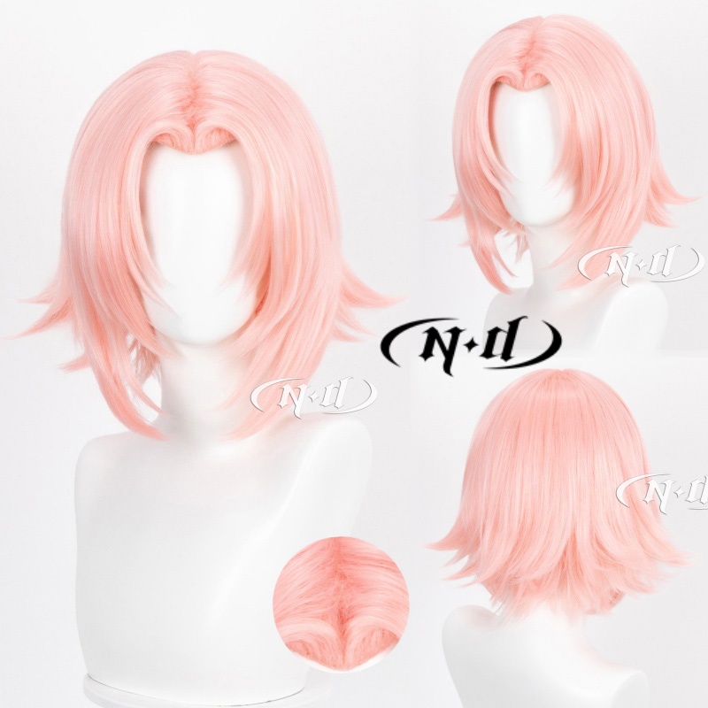ND ブランド春野サクラショートヘアナルトコスプレウィッグヘ - Anime Cosplay Easy のレビューと価格