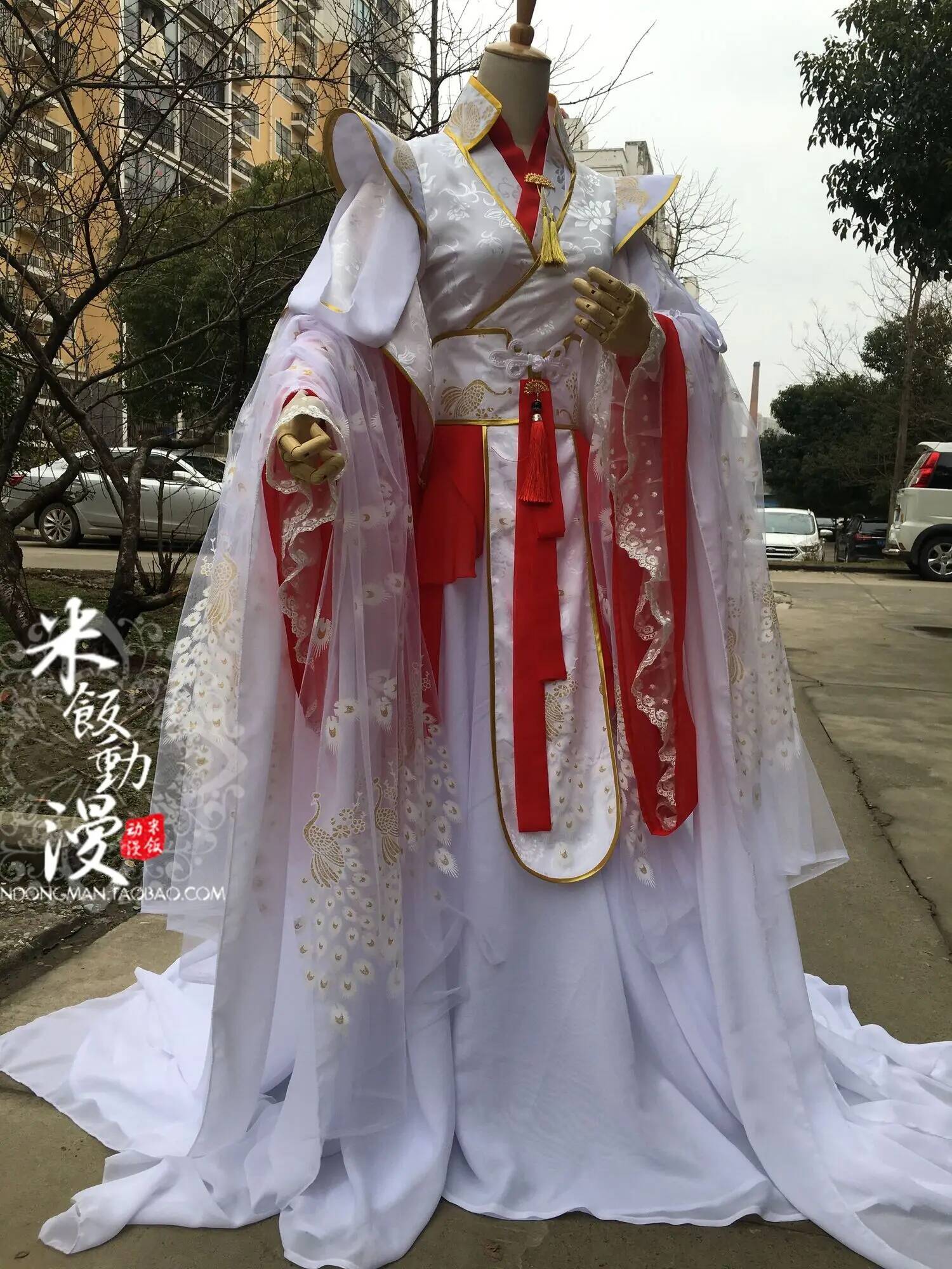 官吏が祝福する王子岳天神コス服謝連コスプレ赤白スタイル古代コ - Anime Cosplay Red のレビューと価格
