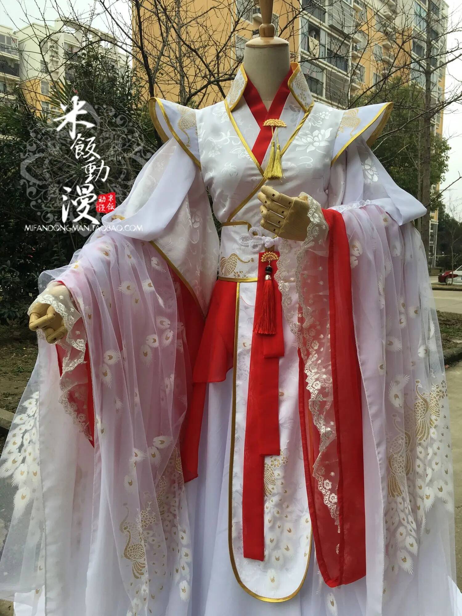 官吏が祝福する王子岳天神コス服謝連コスプレ赤白スタイル古代コ - Anime Cosplay Red のレビューと価格