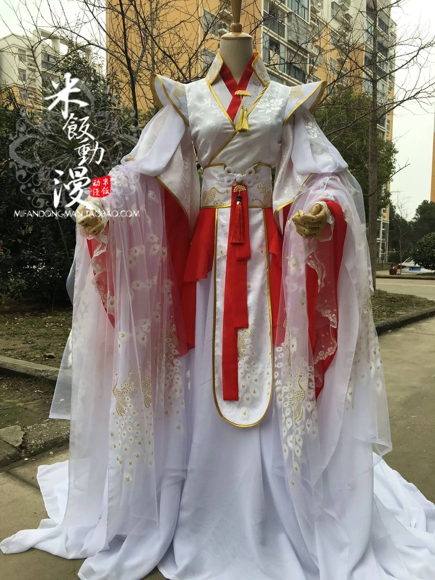 官吏が祝福する王子岳天神コス服謝連コスプレ赤白スタイル古代コ - Anime Cosplay Red のレビューと価格