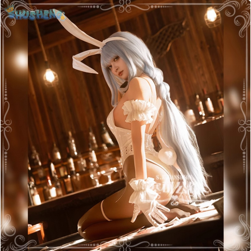HMS ジャヌスコスプレ衣装アニメアズールレーンハロウィン女 - Cosplay Anime Bunny Girl のレビューと価格
