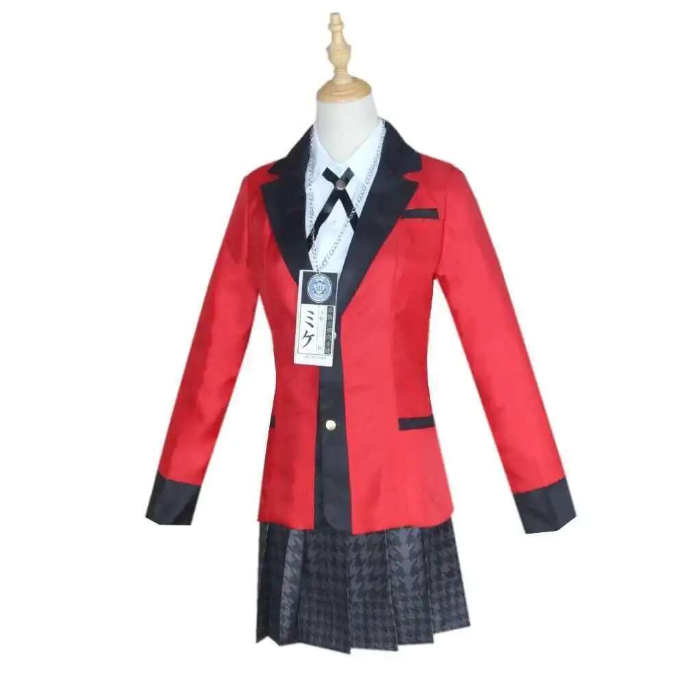 アニメ賭ケグルイ Jabami 夢子コスプレ衣装ハロウィンさ - Anime Cosplay Japanese Girl のレビューと価格