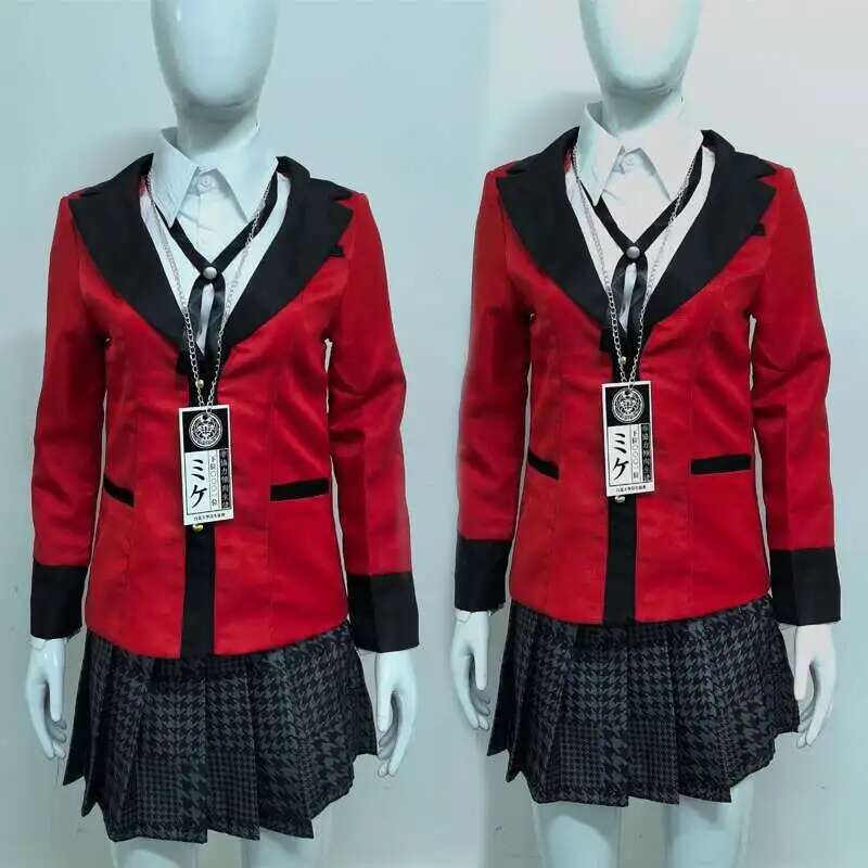 アニメ賭ケグルイ Jabami 夢子コスプレ衣装ハロウィンさ - Anime Cosplay Japanese Girl のレビューと価格