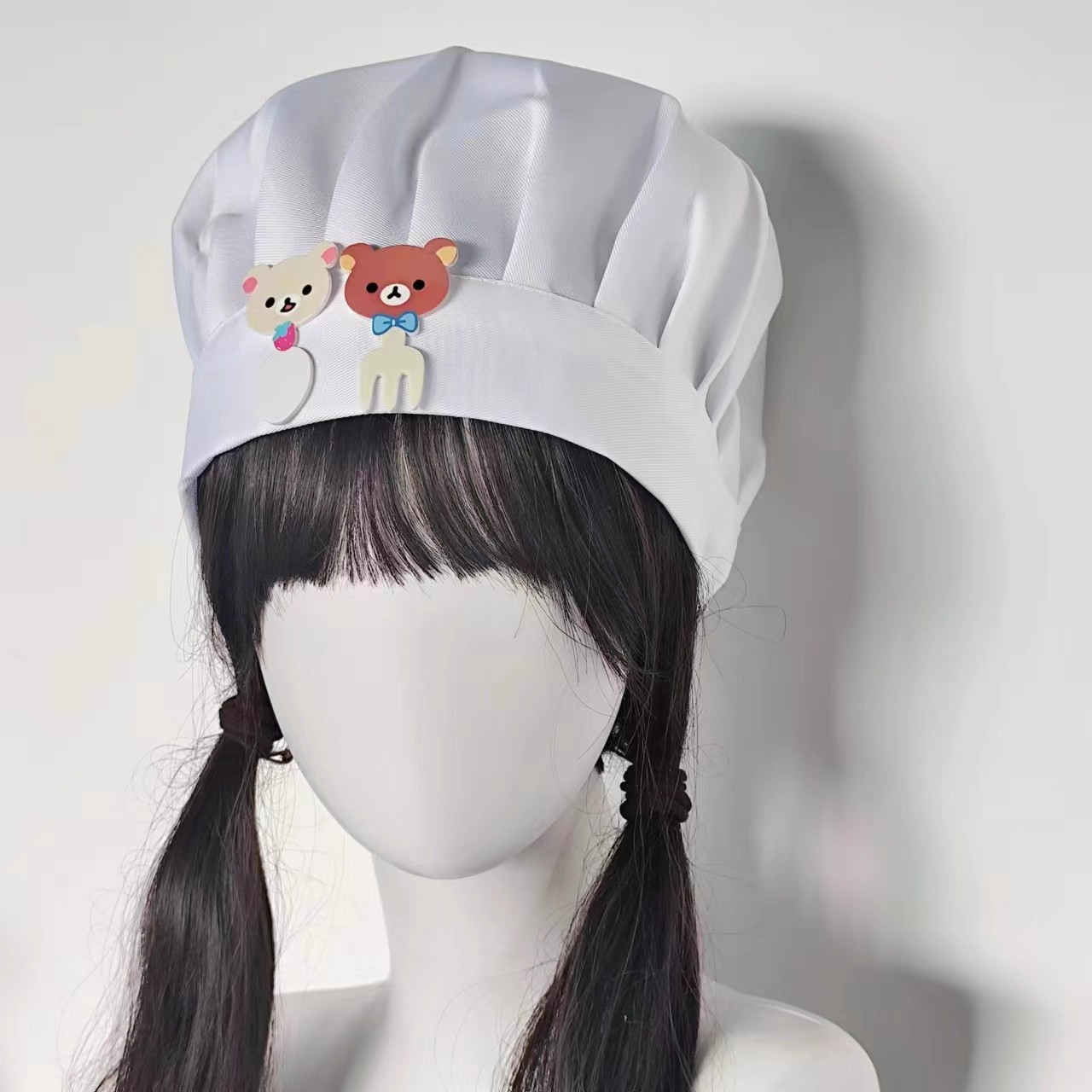 かわいい小さなクマのナイフとフォーク、シェフハット、ソフトガ - Anime Cosplay Girl Photo のレビューと価格
