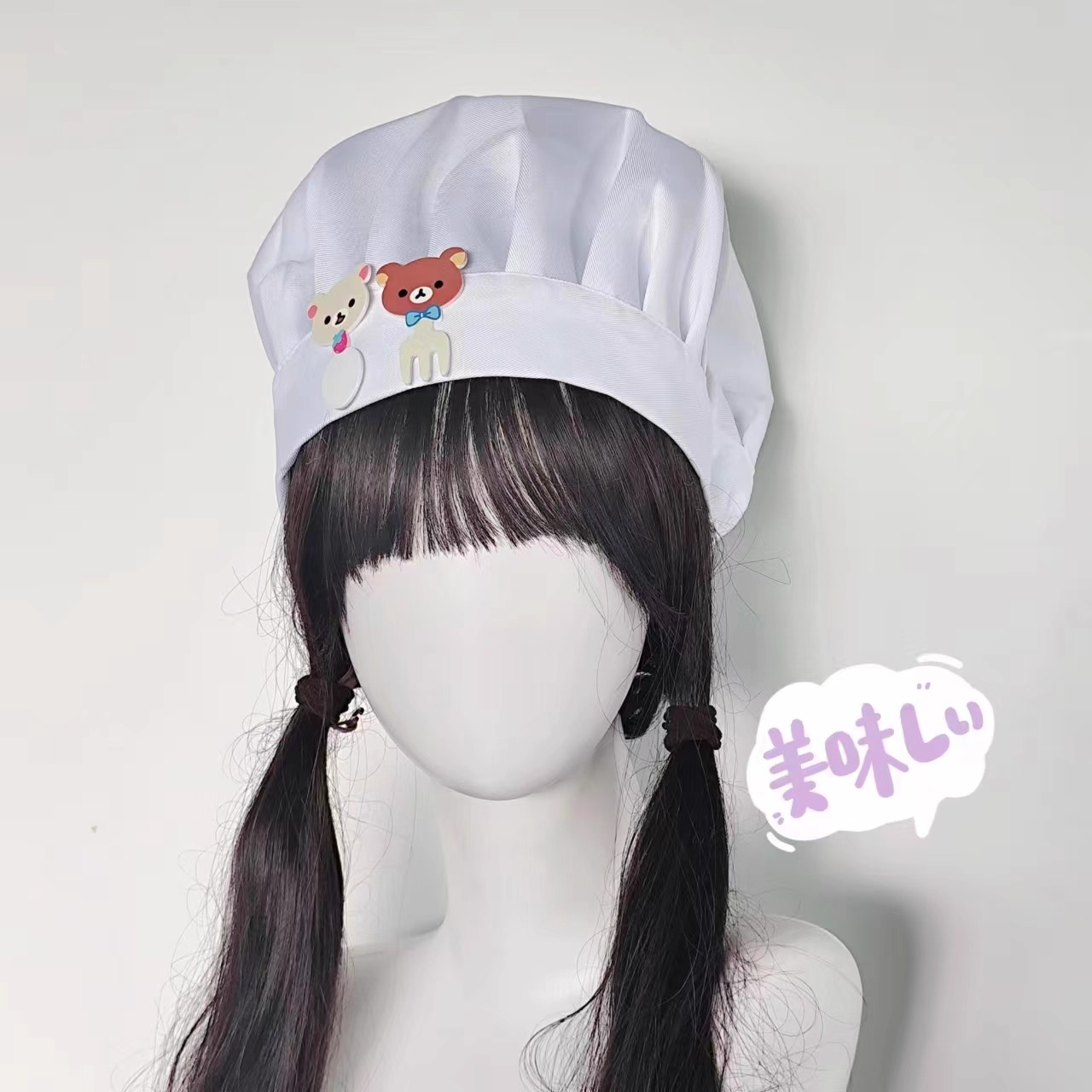 かわいい小さなクマのナイフとフォーク、シェフハット、ソフトガ - Anime Cosplay Girl Photo のレビューと価格