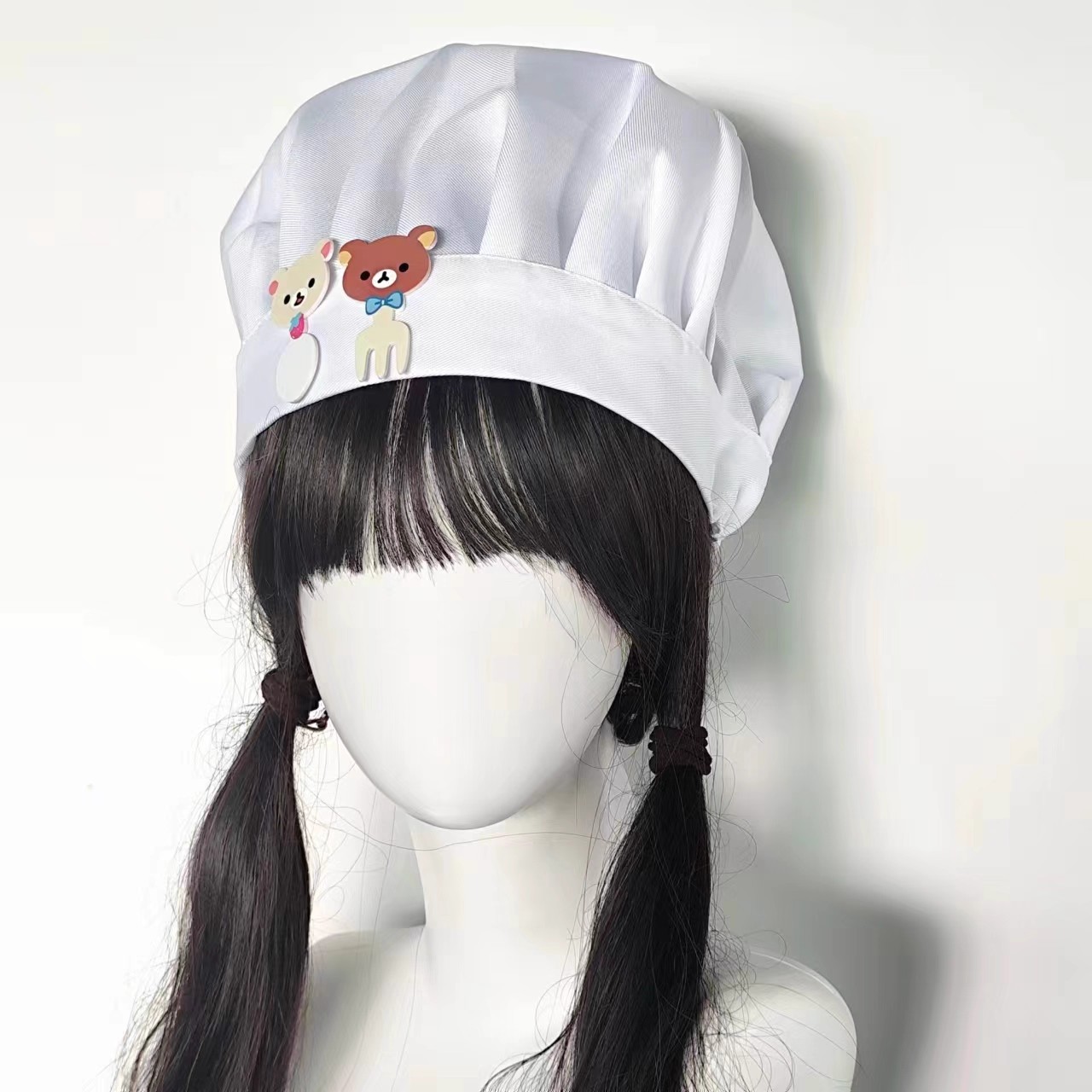 かわいい小さなクマのナイフとフォーク、シェフハット、ソフトガ - Anime Cosplay Girl Photo のレビューと価格