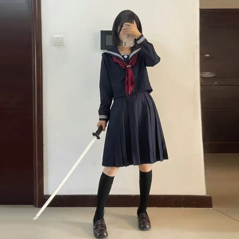 水瀬恵子コスプレ衣装ウィッグマスク血赤紺色サイレントスクール - Anime Cosplay Red のレビューと価格