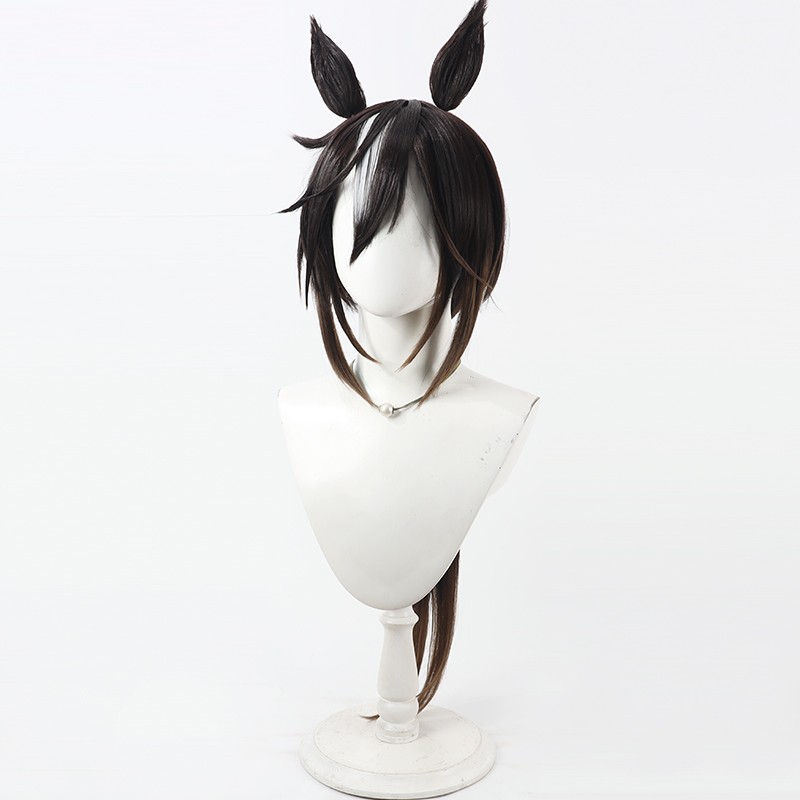 ウマ娘 プリティーダービー ステイゴールド コスプレウィッグ - Anime Cosplay Long Black Hair のレビューと価格