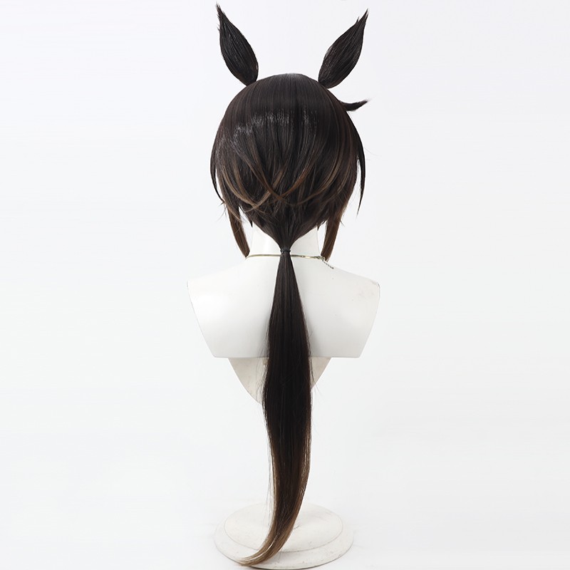 ウマ娘 プリティーダービー ステイゴールド コスプレウィッグ - Anime Cosplay Long Black Hair のレビューと価格