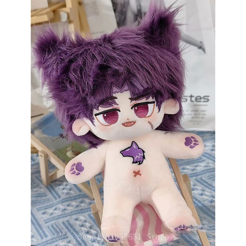 20CMアニメキャンプバディ雪村友一狼ぬいぐるみ綿人形本体B - Anime Cosplay Mujer のレビューと価格