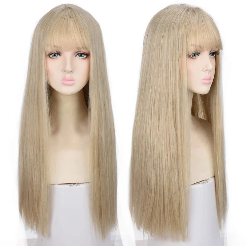 2026 Houyan 合成ロングストレートヘアウィッグコス - Anime Cosplay Long Black Hair のレビューと価格