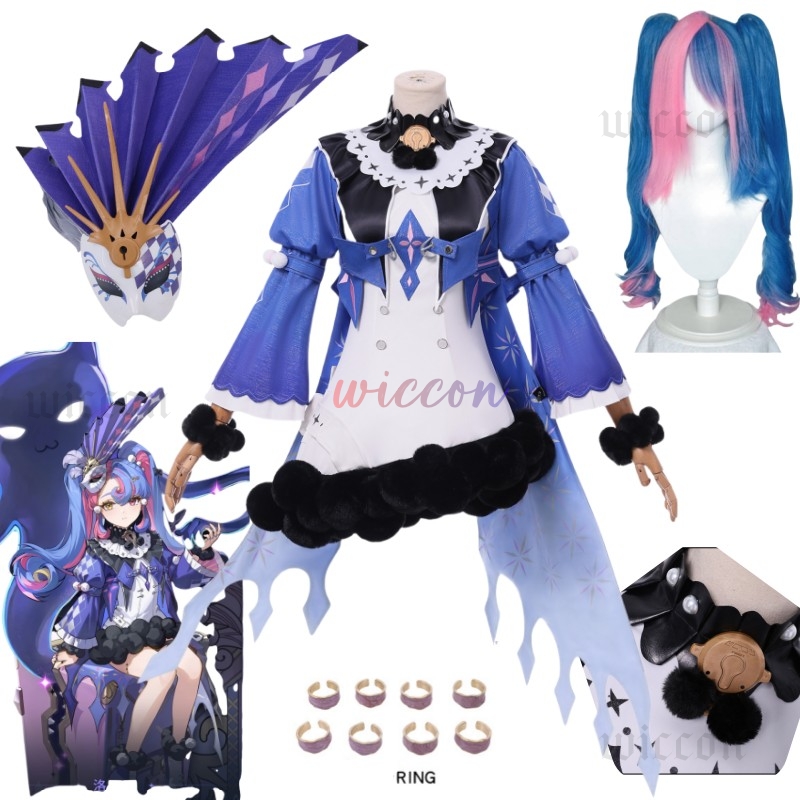 Roccia コスプレ衣装ウィッグドレス帽子ハロウィンパーテ - Anime Cosplay Japanese Girl のレビューと価格