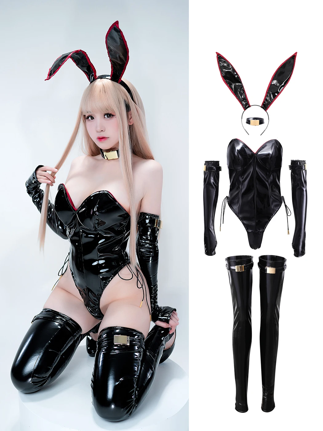 オリジナルデザインかわいいバニーガールコスプレ衣装女性セクシ - Cosplay Anime Bunny Girl のレビューと価格