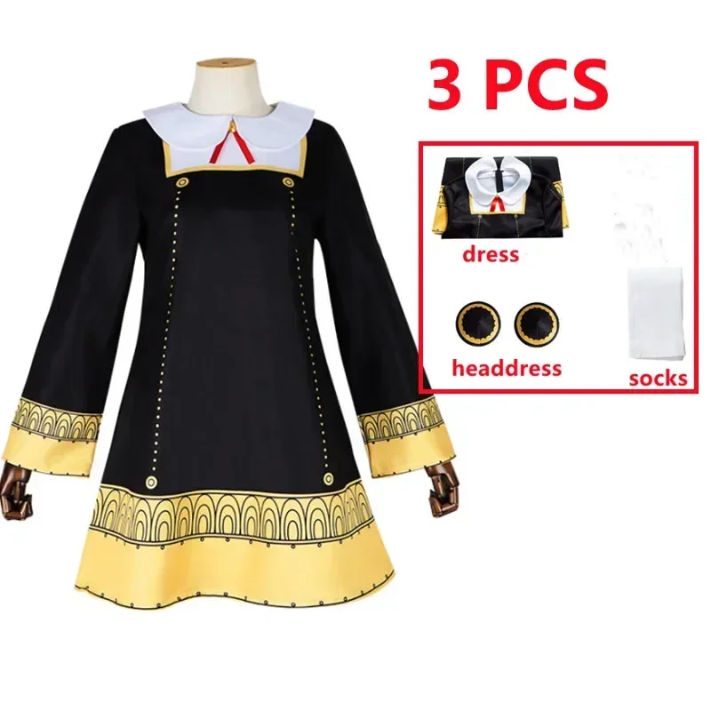 2026年コスプレ衣装 ブラックドレスユニフォーム 女の子用 - Anime Cosplay Black Girl のレビューと価格