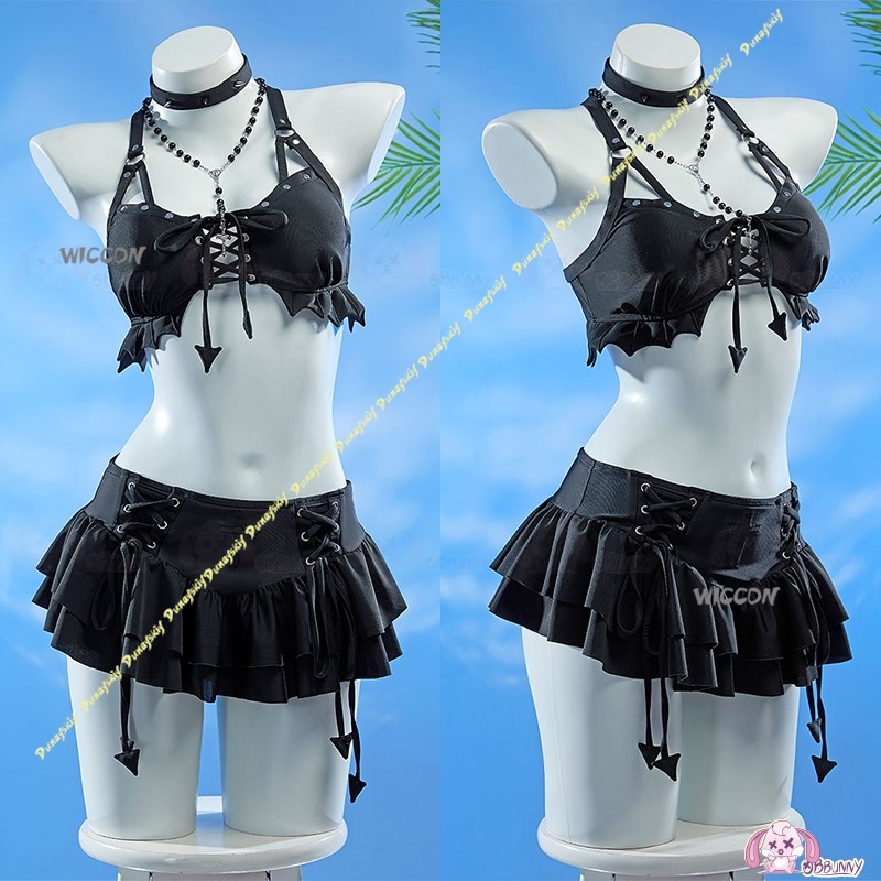 コスプレ衣装 女の子 セクシーなスーツ ミハイシャ水着 ゴシ - Anime Cosplay Black Girl のレビューと価格