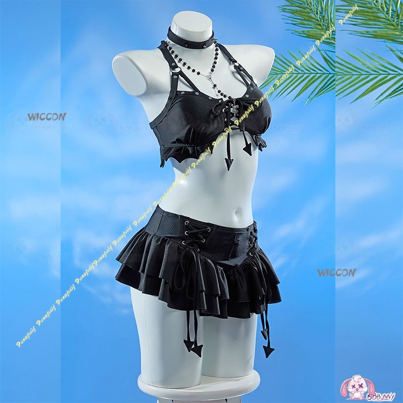 コスプレ衣装 女の子 セクシーなスーツ ミハイシャ水着 ゴシ - Anime Cosplay Black Girl のレビューと価格